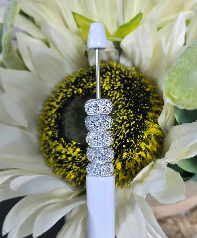 SILVER/BLACK RONDELL SPACERS