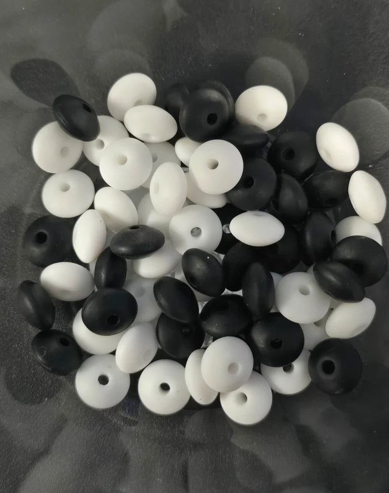 BLACK/WHITE LENTIL SPACERS