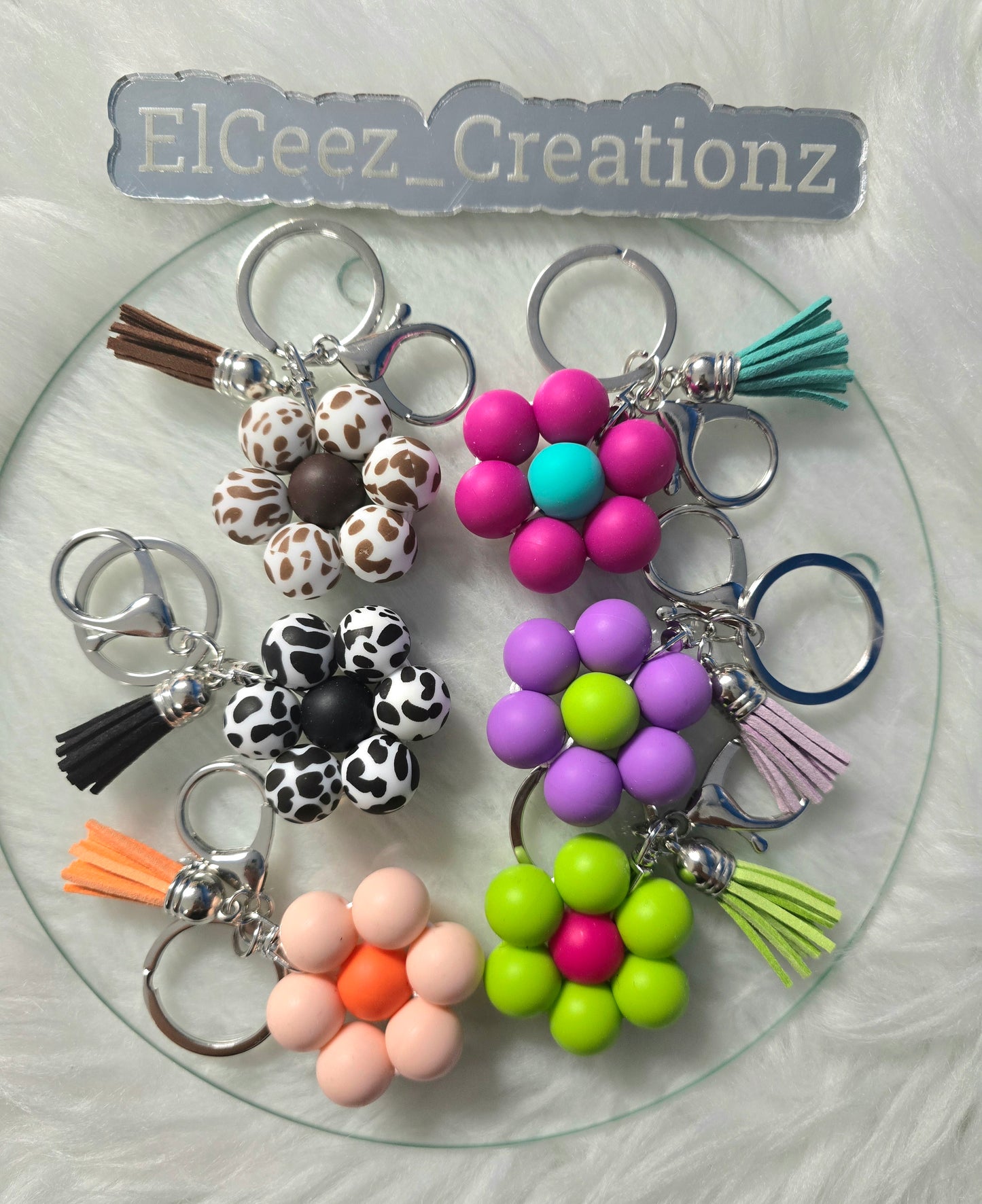CUSTOM FLOWER KEYCHAIN