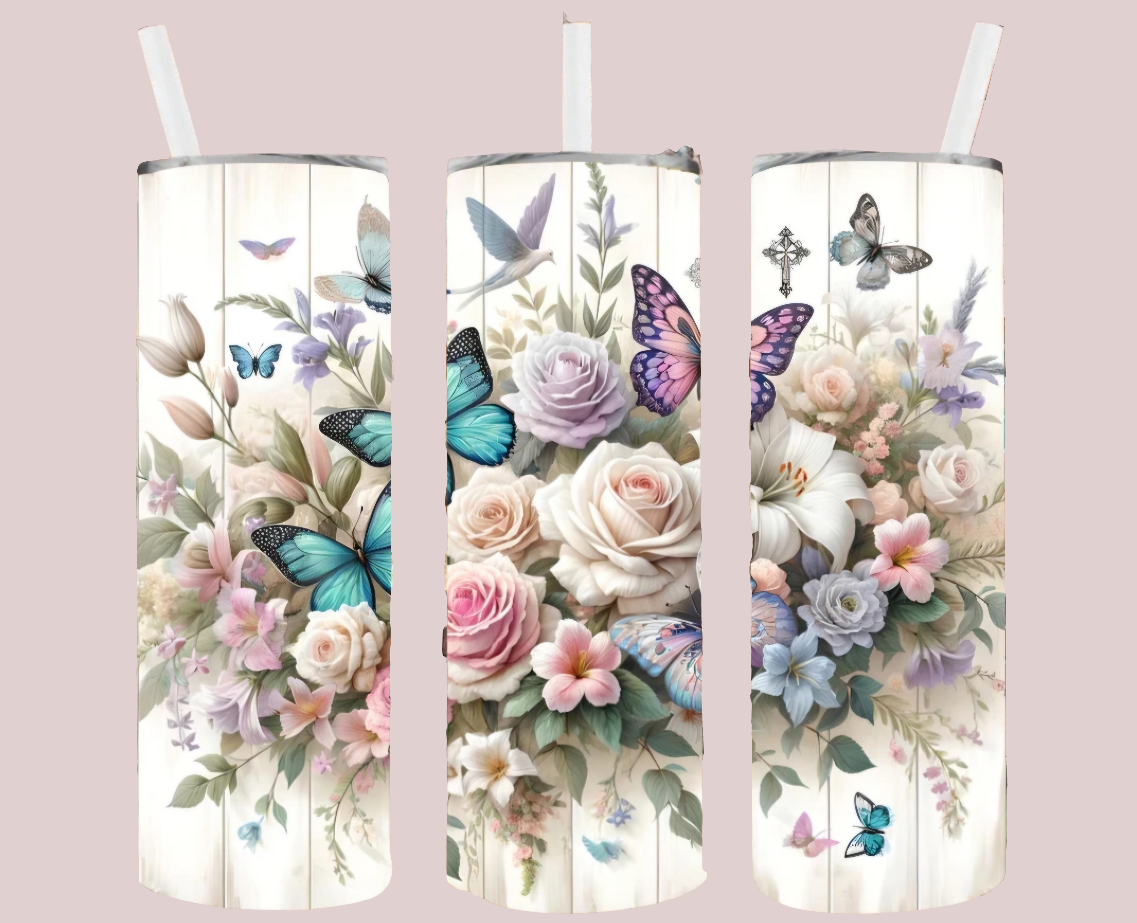 FAITH FLORAL BUTTERFLIES