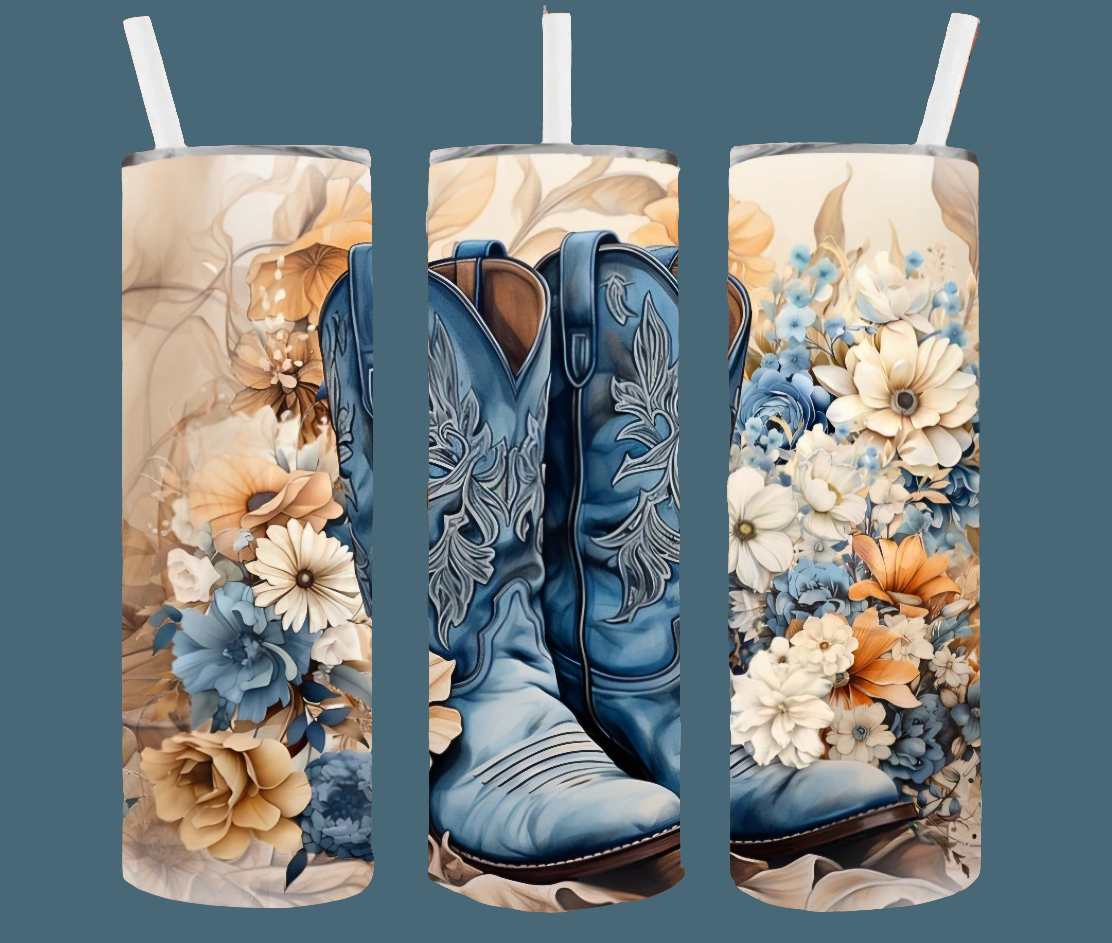 BLUE COWBOY BOOTS