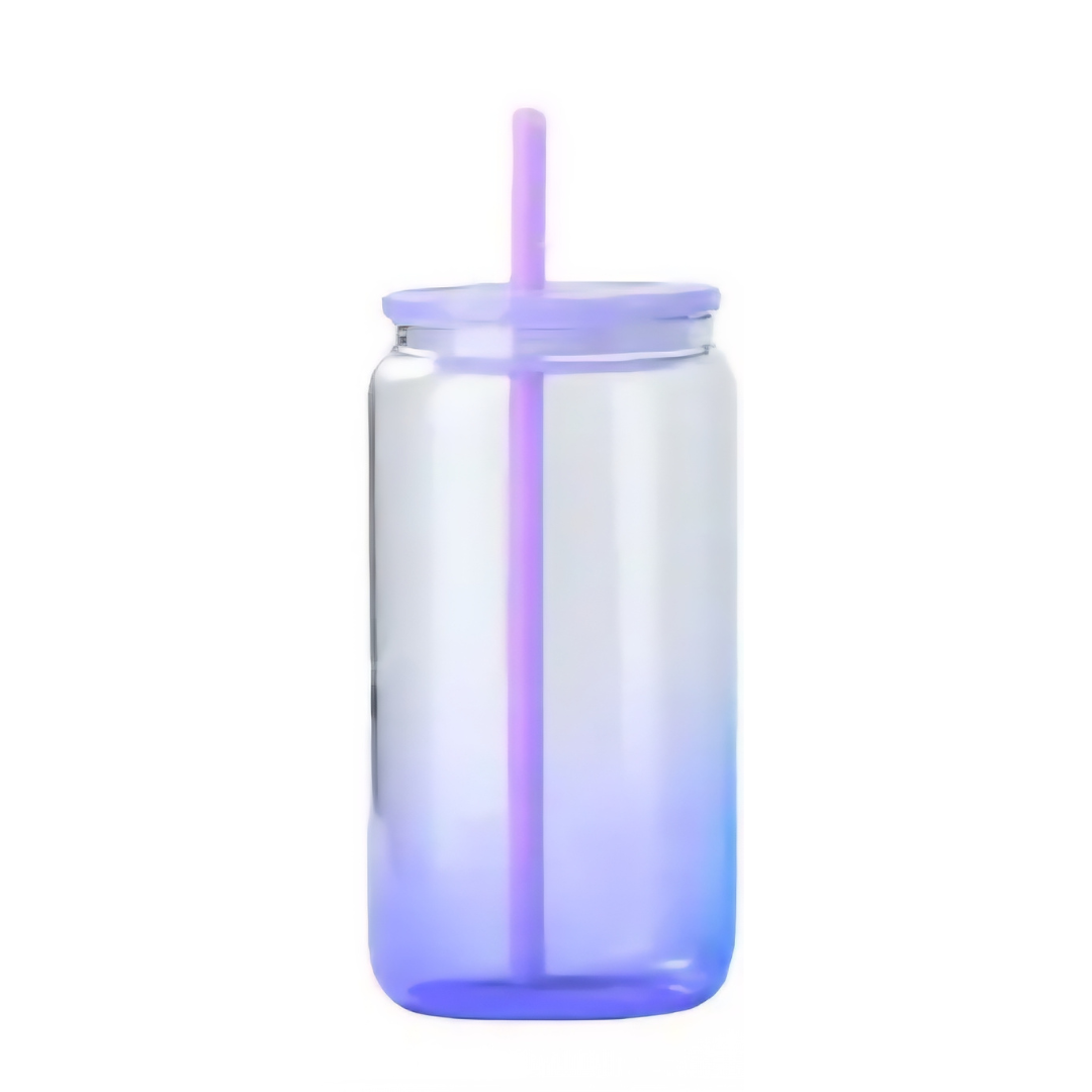 16oz Acrylic Ombre Cup w/ Colored Straw