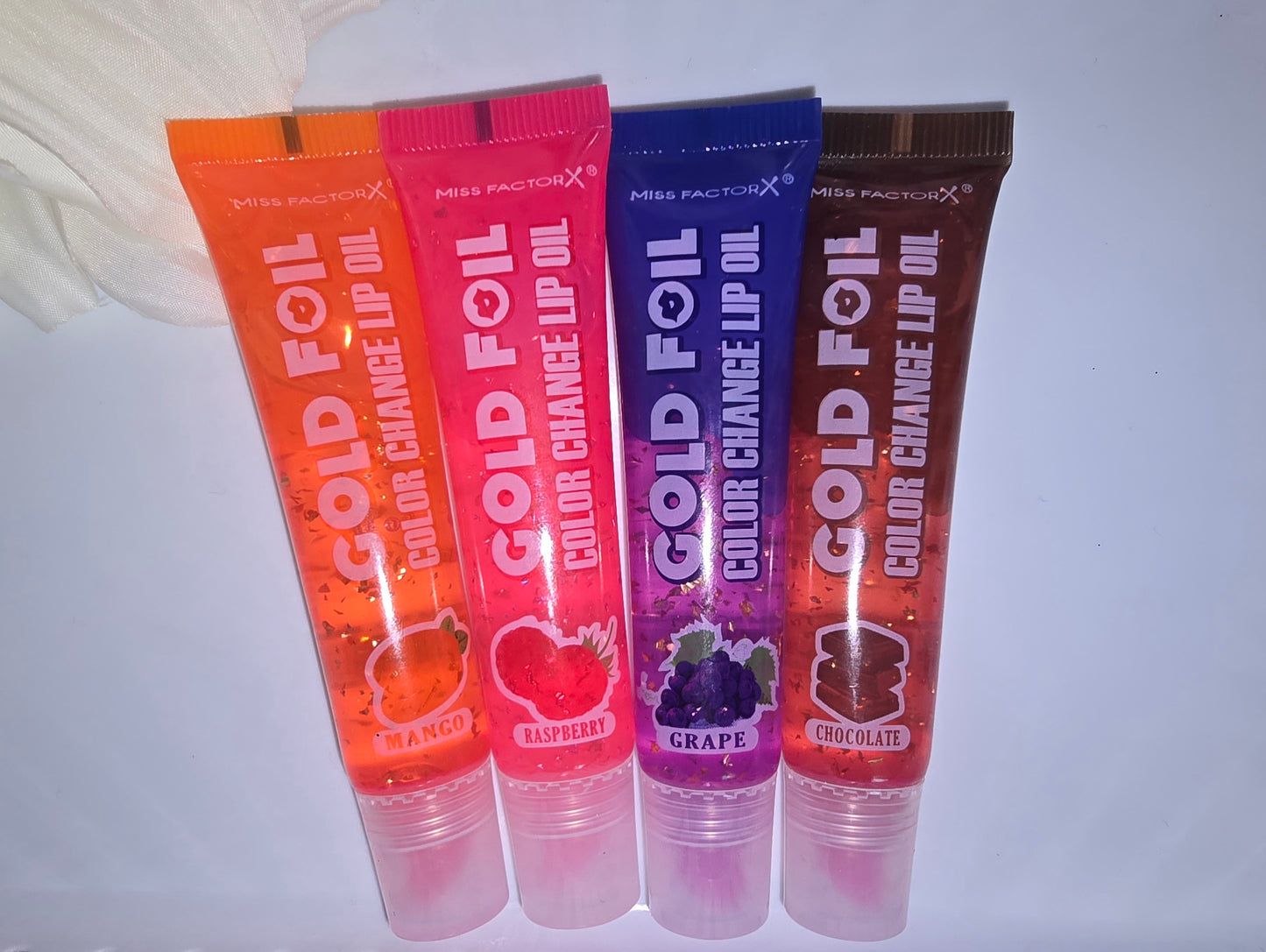 GOLD FOIL COLOR CHANGE LIP OIL
