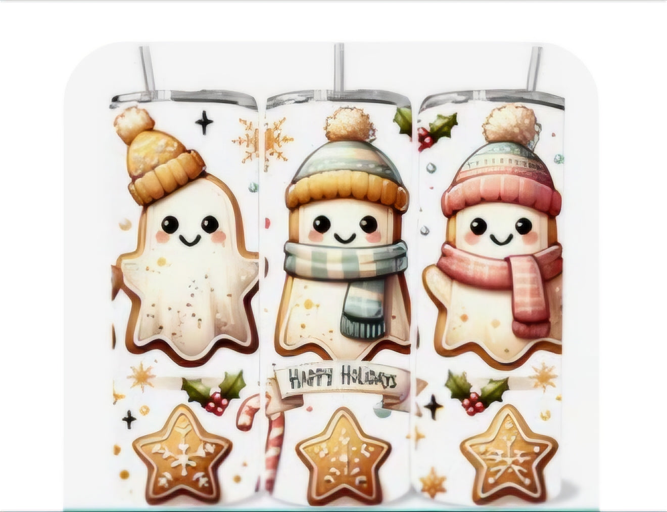 XMAS GHOST GINGERBREADS