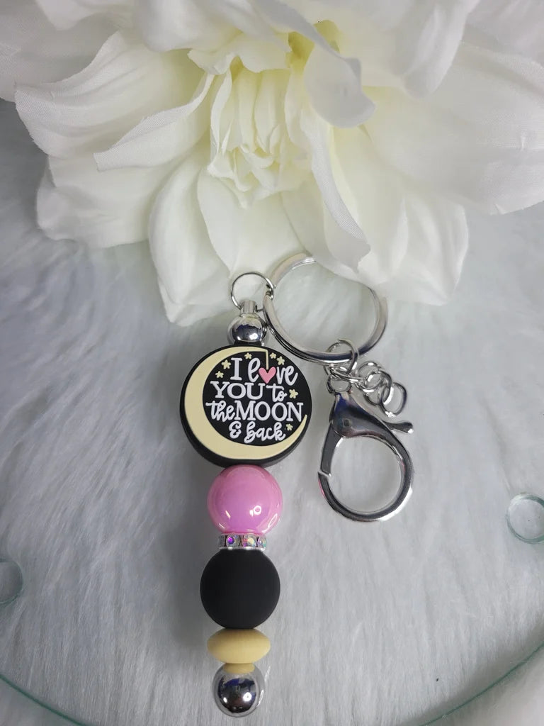 MOON & BACK KEYCHAIN
