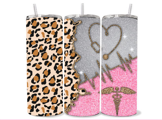 NURSE CHEETAH TUMBLER