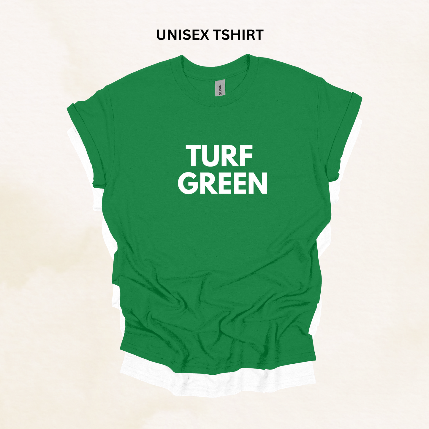 TURF GREEN GILDAN TSHIRT