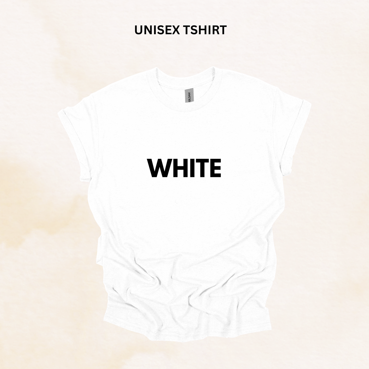 WHITE GILDAN T-SHIRT