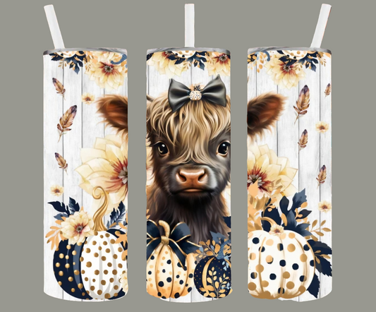 WHITE PUMPKINS COW