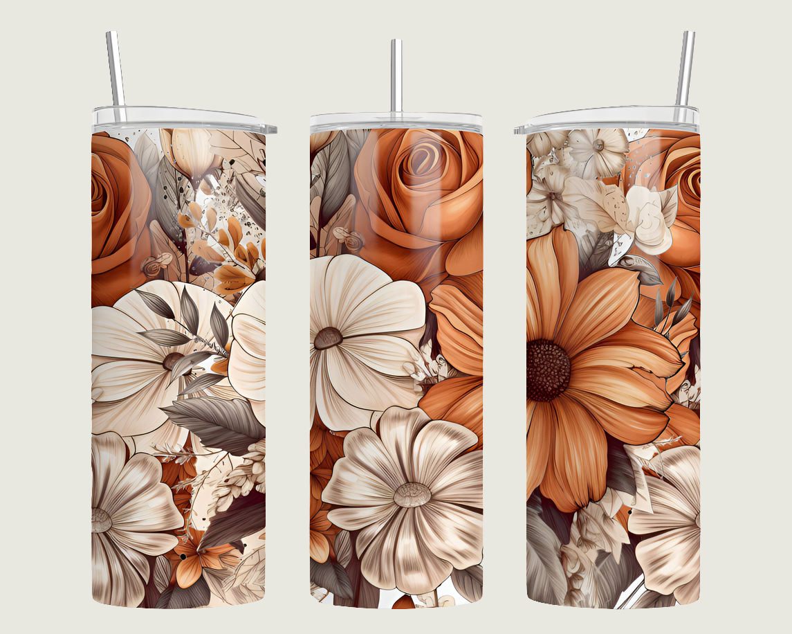 ORANGE FLORAL