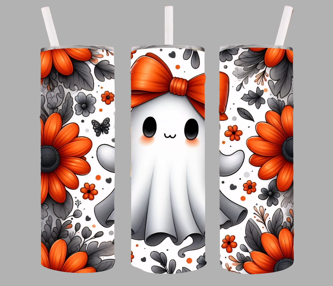 CUTE GHOST BOW TUMBLER