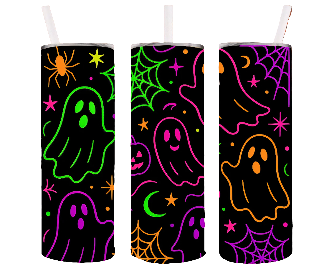 NEON GHOSTS TUMBLER