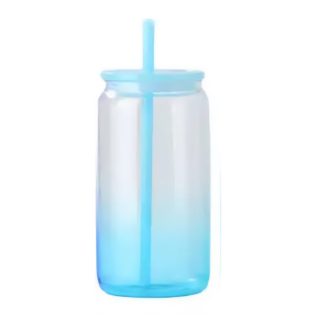 16oz Acrylic Ombre Cup w/ Colored Straw
