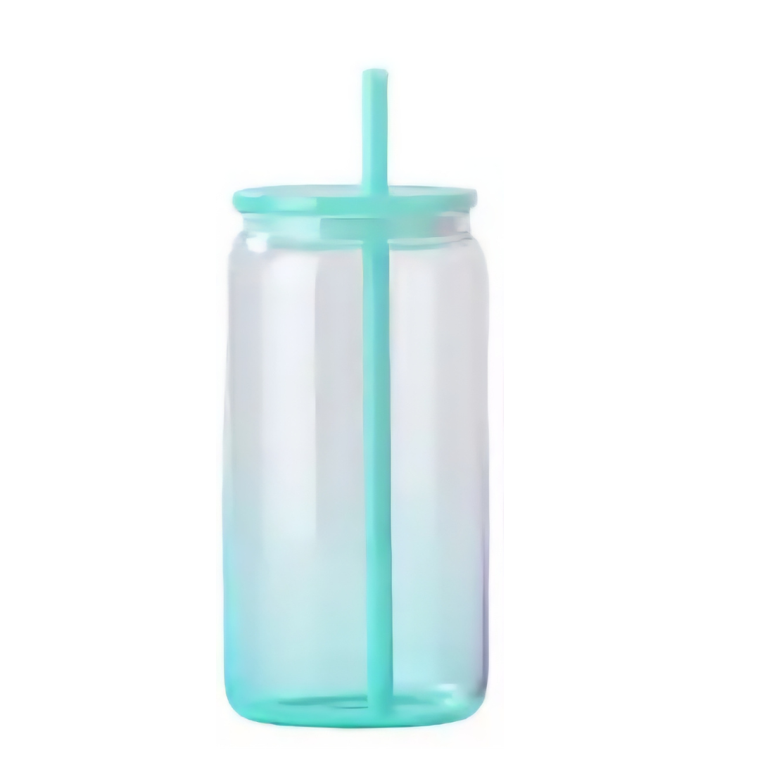 16oz Acrylic Ombre Cup w/ Colored Straw