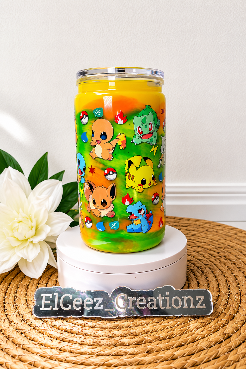 16oz Acrylic Snowglobe Cup