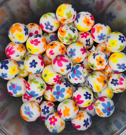 COLORFUL FLORAL BEAD