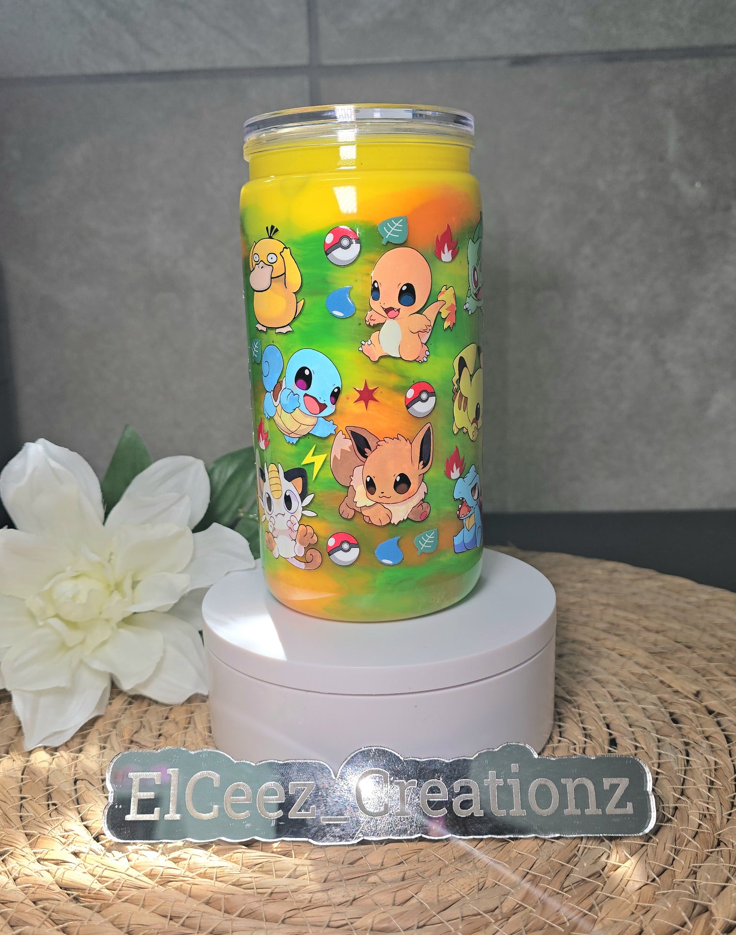 16oz Acrylic Snowglobe Cup