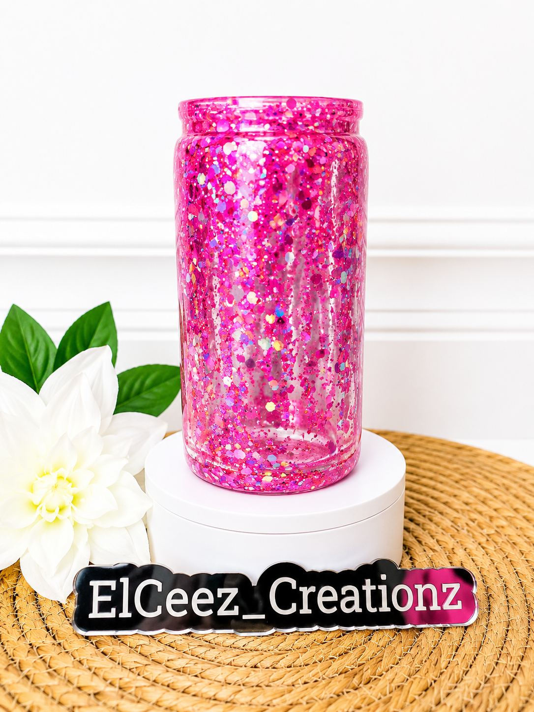 16oz Acrylic Snowglobe Cup