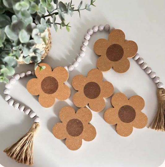 CORK FLOWER COASTER