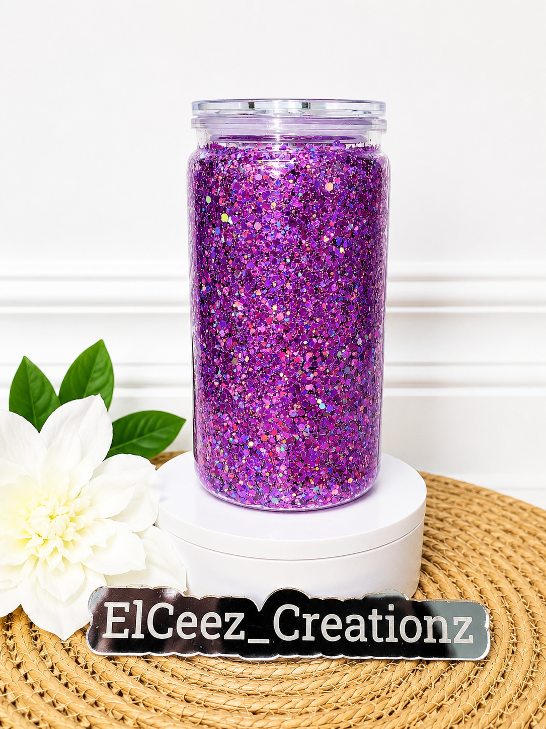 16oz Acrylic Snowglobe Cup