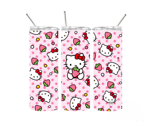 PINK STRAWBERRY KITTY