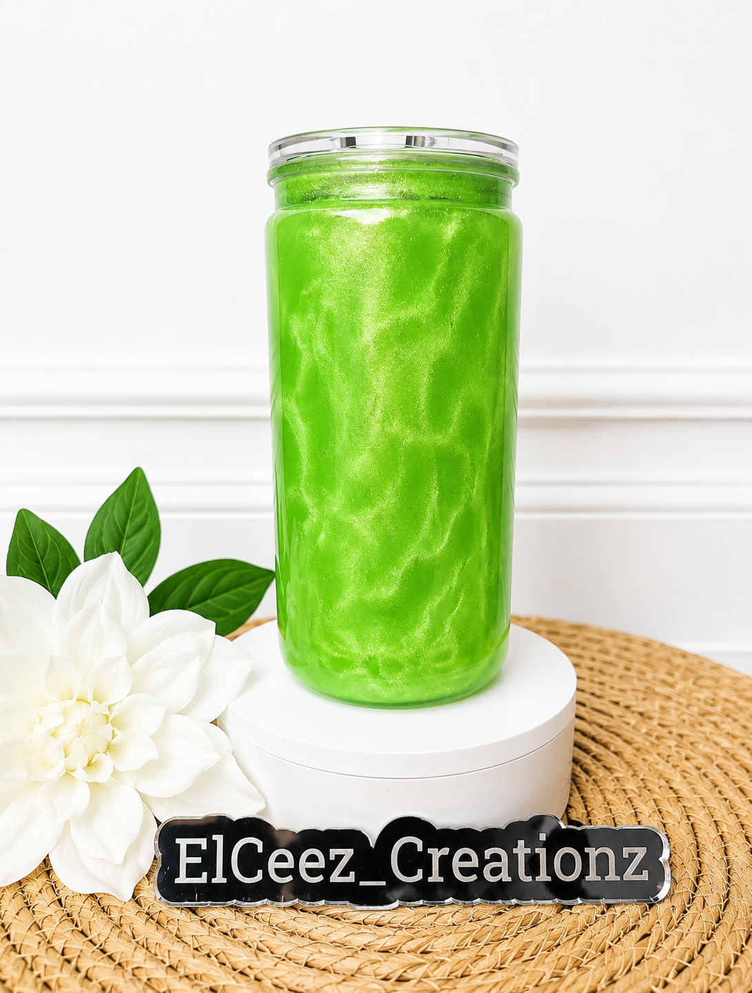 16oz Acrylic Snowglobe Cup